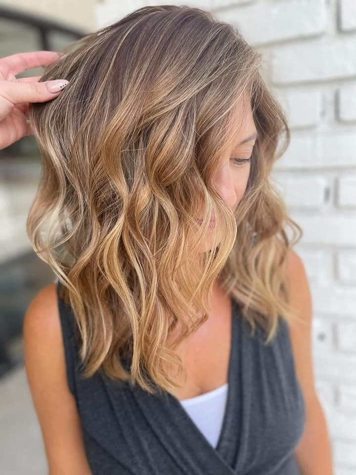 Hairstyle and color work by Margie Salon